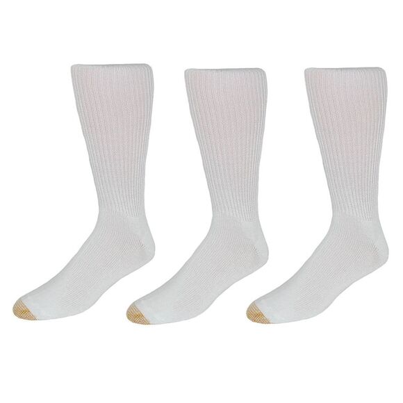 Gold Toe Men's Mid Calf Fluffies Socks (Pack of 3) - Picture 2 of 2